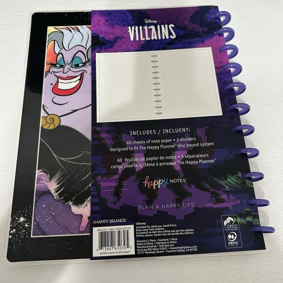 The Happy Planner Disney Villains Big Notebook - Picture 2 of 7